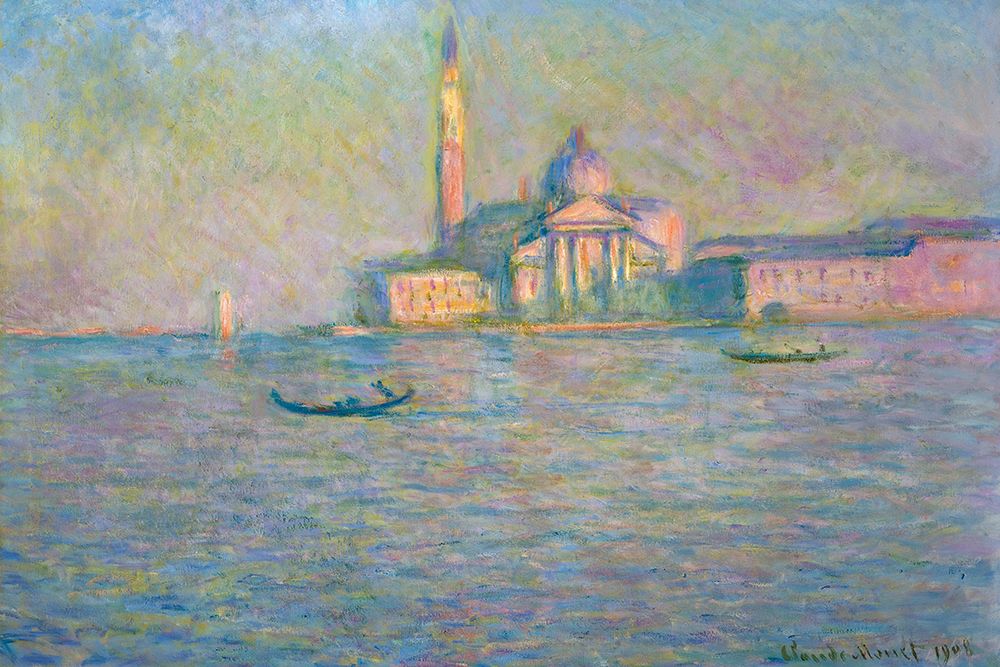 The church of San Giorgio Maggiore-Venice 1908 art print by Claude Monet for $57.95 CAD