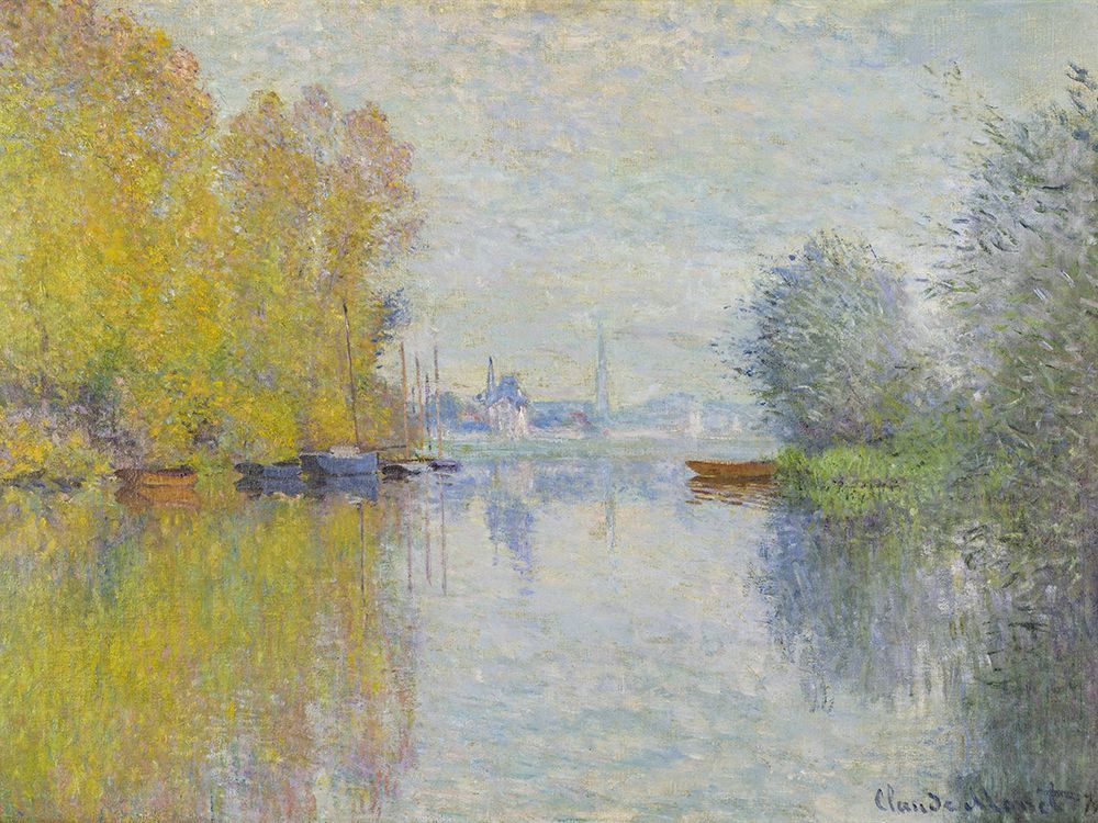 Autumn on the Seine-Argenteuil 1873 art print by Claude Monet for $57.95 CAD