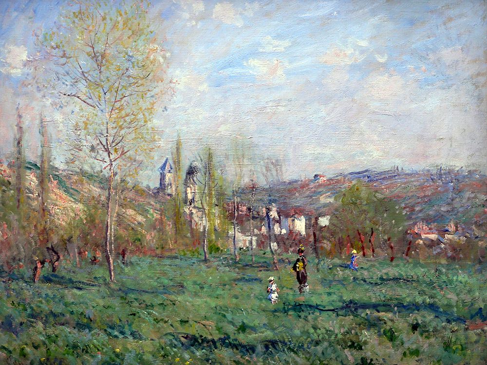 Spring in VetheuilÂ 1880 art print by Claude Monet for $57.95 CAD