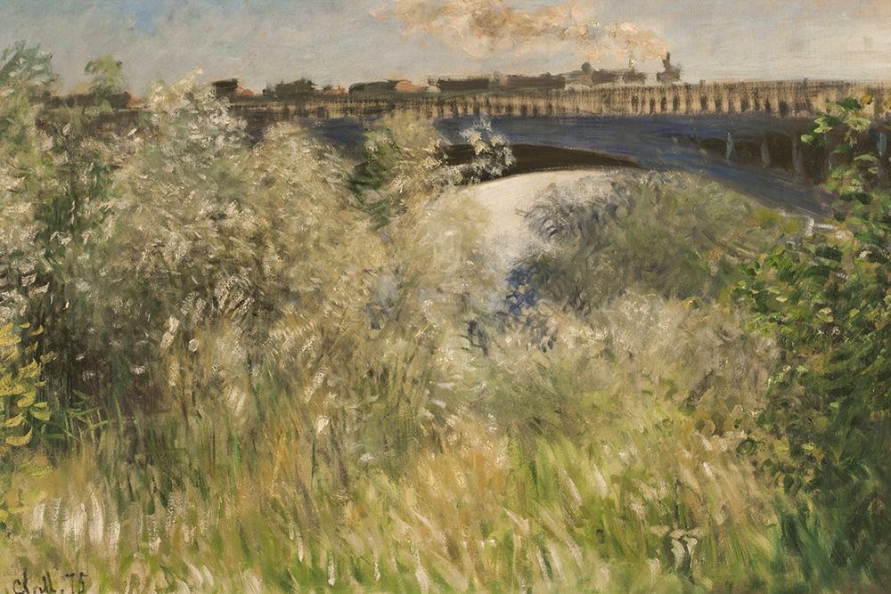 Bridge at Argenteuil 1875 art print by Claude Monet for $57.95 CAD