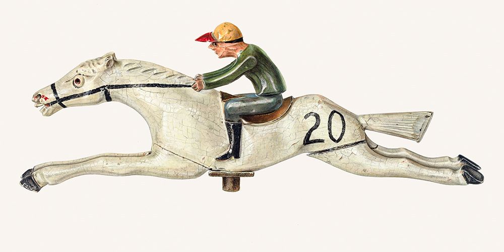 Horse and Jockey 1939 art print by Palmyra Pimentel for $57.95 CAD
