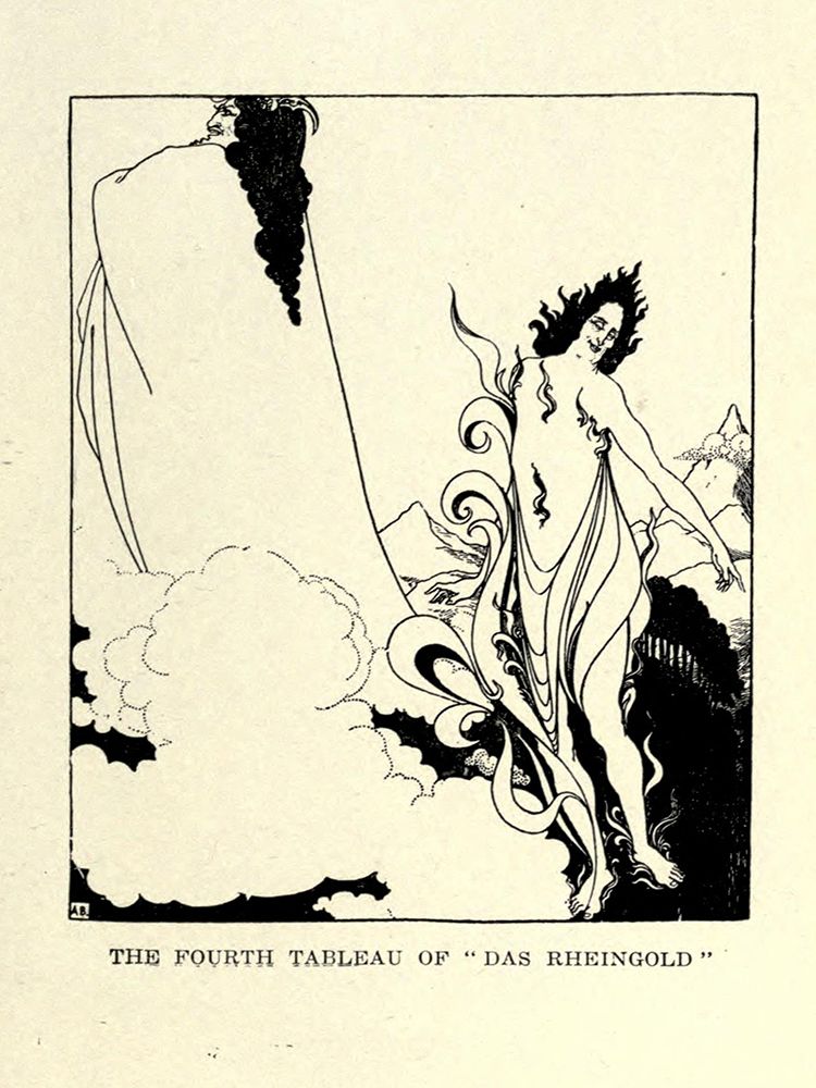 Das Rheingold 1918 art print by Aubrey Beardsley for $57.95 CAD