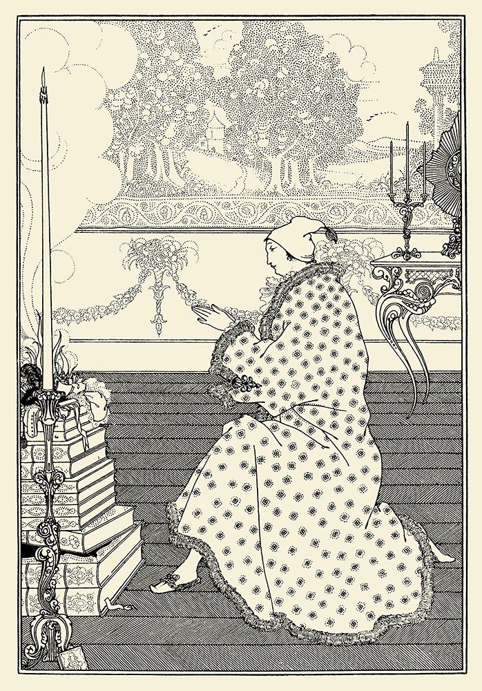 Rape of the Lock 1896 - The Barons prayer art print by Aubrey Beardsley for $57.95 CAD