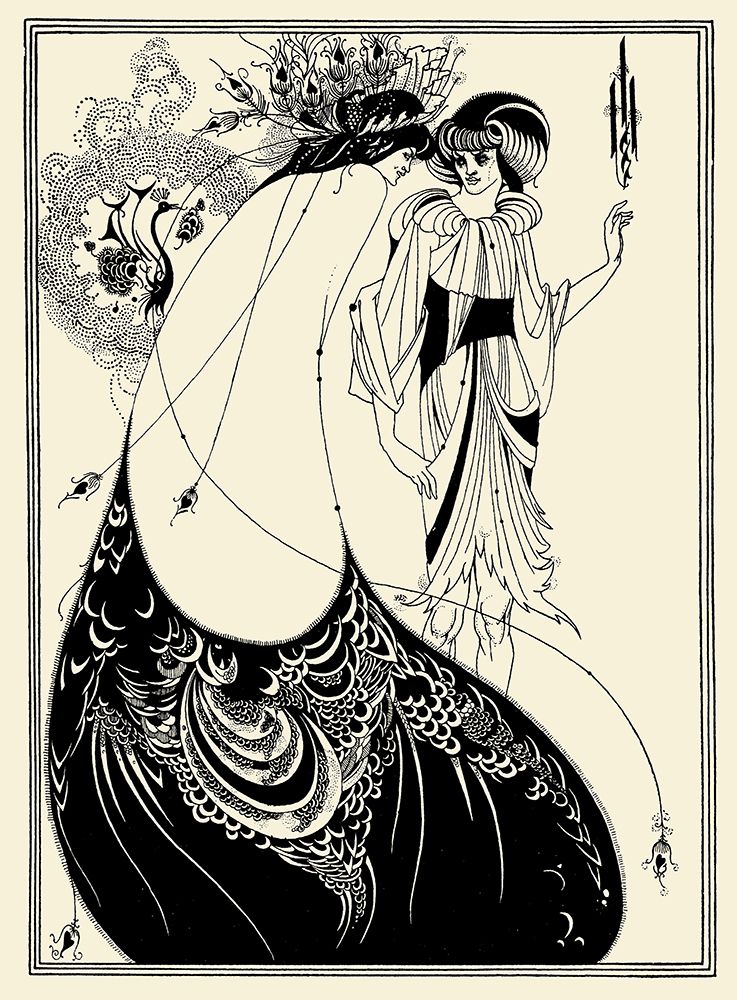 Salome 1894 - Peacock skirt art print by Aubrey Beardsley for $57.95 CAD