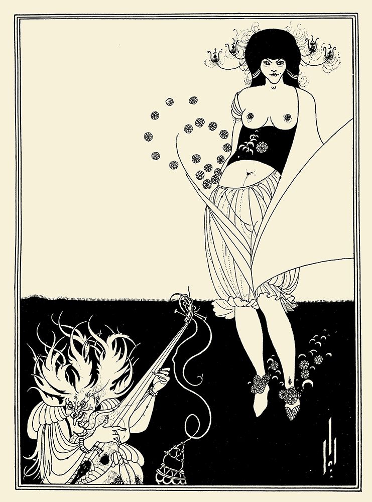 Salome 1894 - The Stomach Dance art print by Aubrey Beardsley for $57.95 CAD