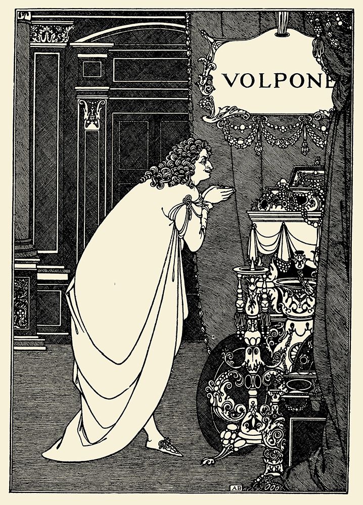 Volpone 1898 - Frontispiece art print by Aubrey Beardsley for $57.95 CAD