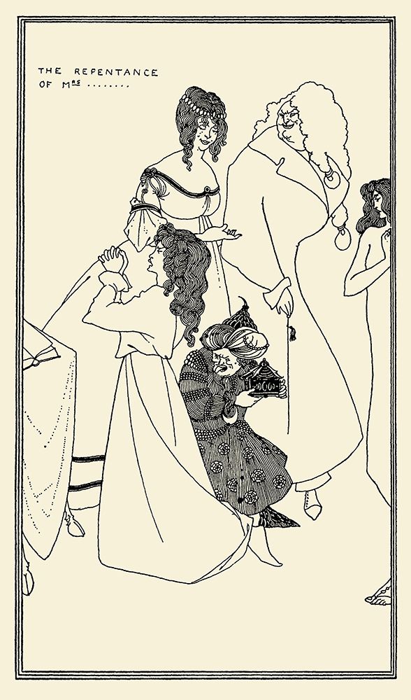 Yellow Book 1895 Vol.4 - Repentence of Mrs art print by Aubrey Beardsley for $57.95 CAD