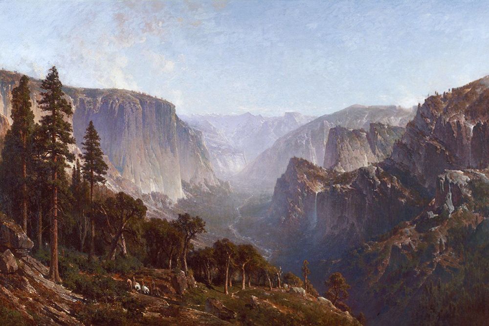 Yosemite Valley, 1876 art print by Thomas Hill for $57.95 CAD