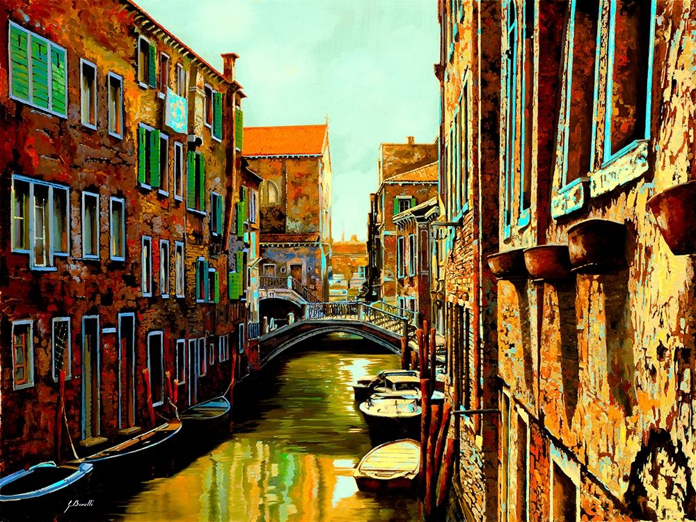 Venezia Al Tramonto art print by Guido Borelli for $57.95 CAD