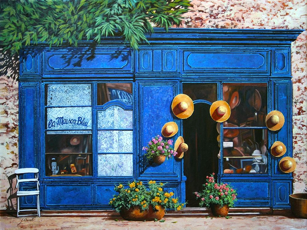 La Maison Blue art print by Guido Borelli for $57.95 CAD