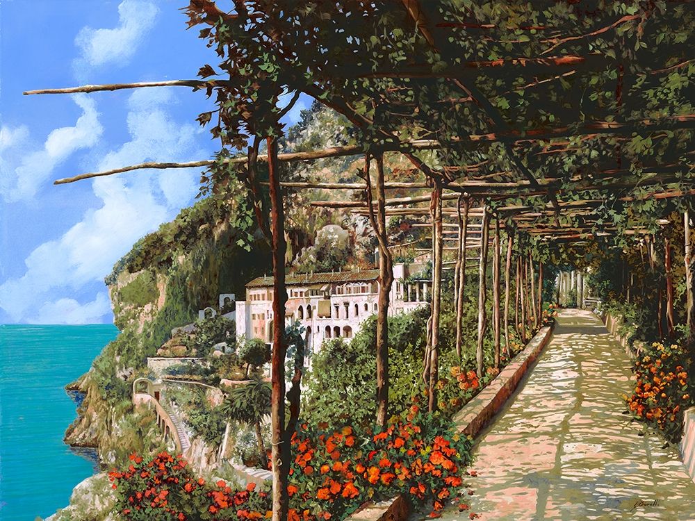 Lalbergio dei Cappucini ad Amalfi art print by Guido Borelli for $57.95 CAD