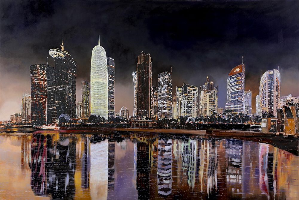 Doha Qatar art print by Guido Borelli for $57.95 CAD