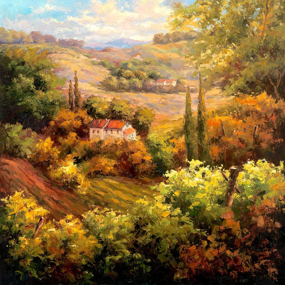 Mediterranean Valley Farm art print by Hulsey for $57.95 CAD