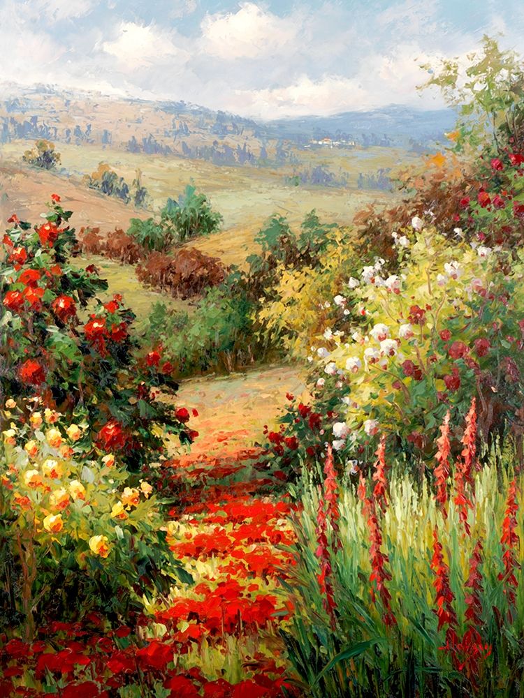 Wild Roses On the Hillside art print by Hulsey for $57.95 CAD