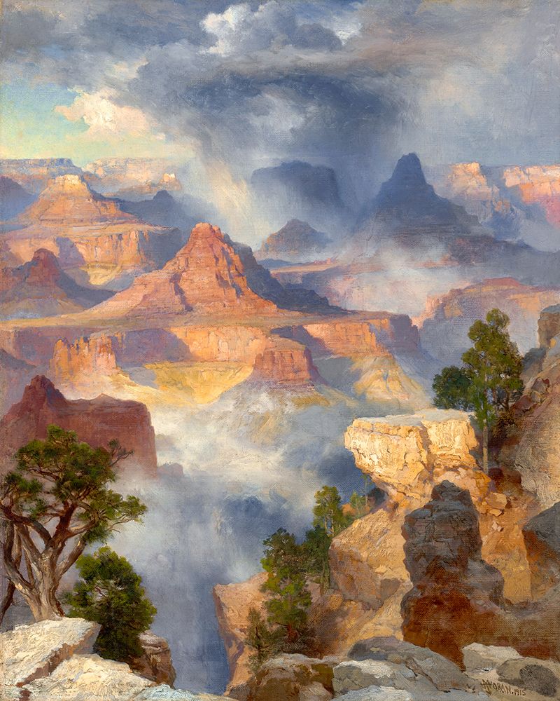 Grand Canyon Colorado River art print by Thomas Moran for $57.95 CAD