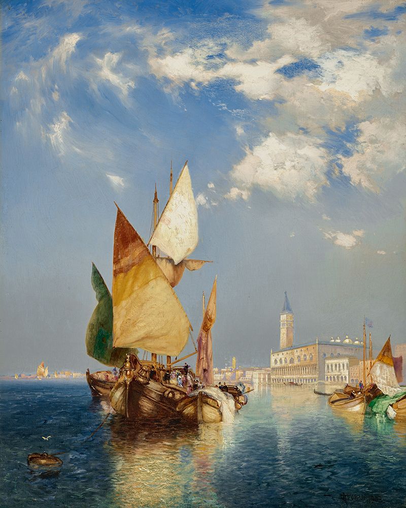 The Grand Canal, Venice art print by Thomas Moran for $57.95 CAD