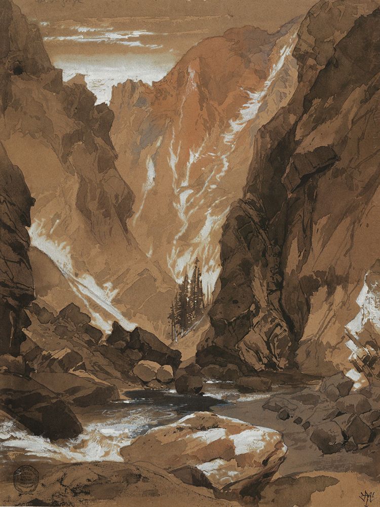 Toltec Gorge, Colorado art print by Thomas Moran for $57.95 CAD