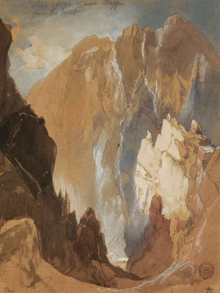 Toltec Gorge, and Eva Cliff from the West art print by Thomas Moran for $57.95 CAD