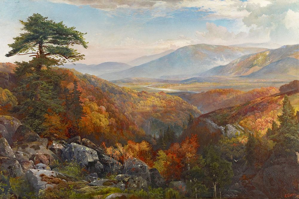 Valley of the Catawissa in Autumn art print by Thomas Moran for $57.95 CAD