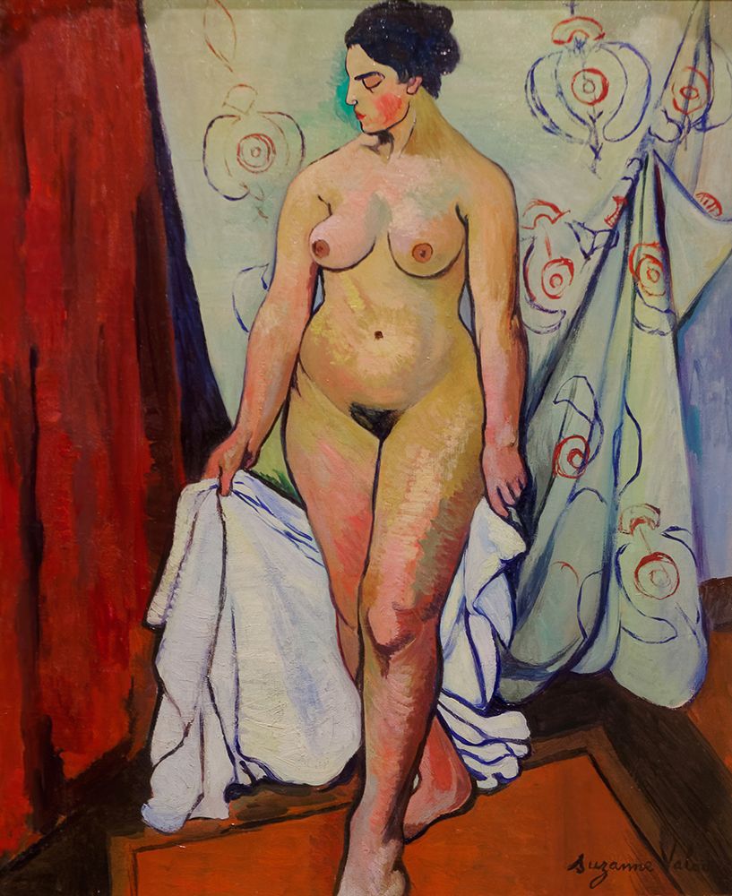 Nude Woman with Drapery art print by Suzanne Valadon for $57.95 CAD