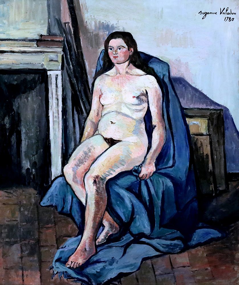 Seated Nude Brunette Woman 1930 art print by Suzanne Valadon for $57.95 CAD