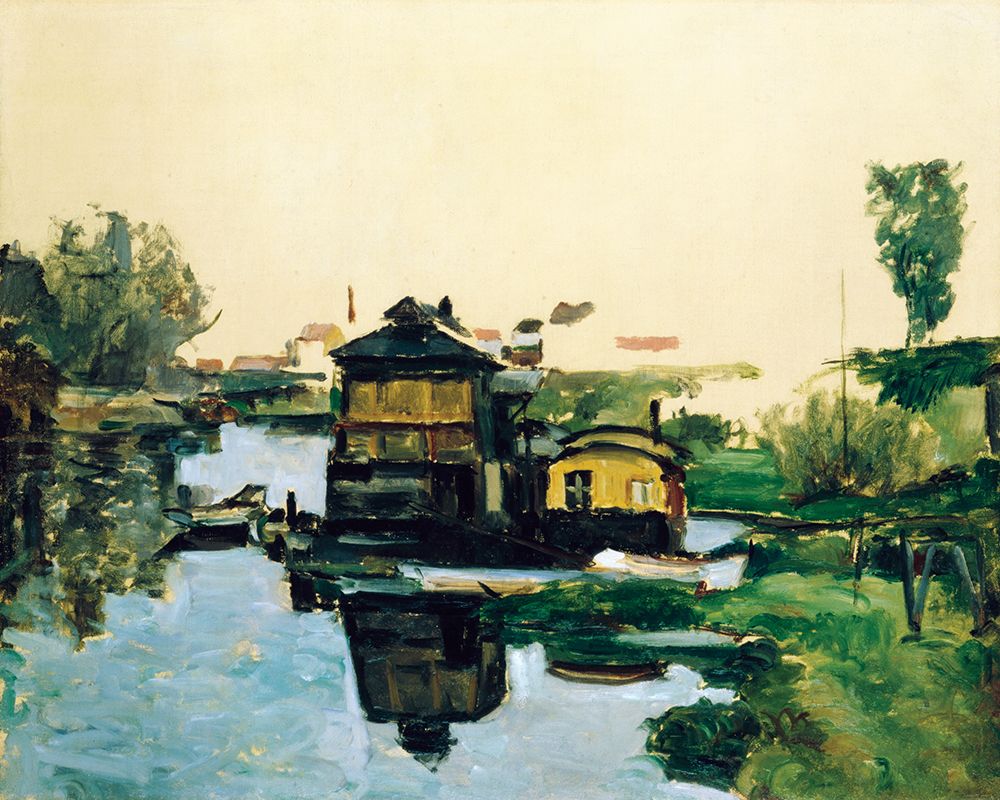 Boathouse on a River art print by Paul Cezanne for $57.95 CAD