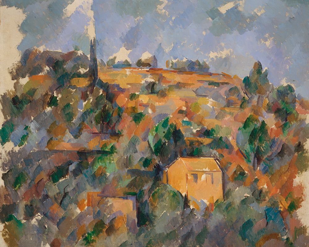House on a Hill art print by Paul Cezanne for $57.95 CAD