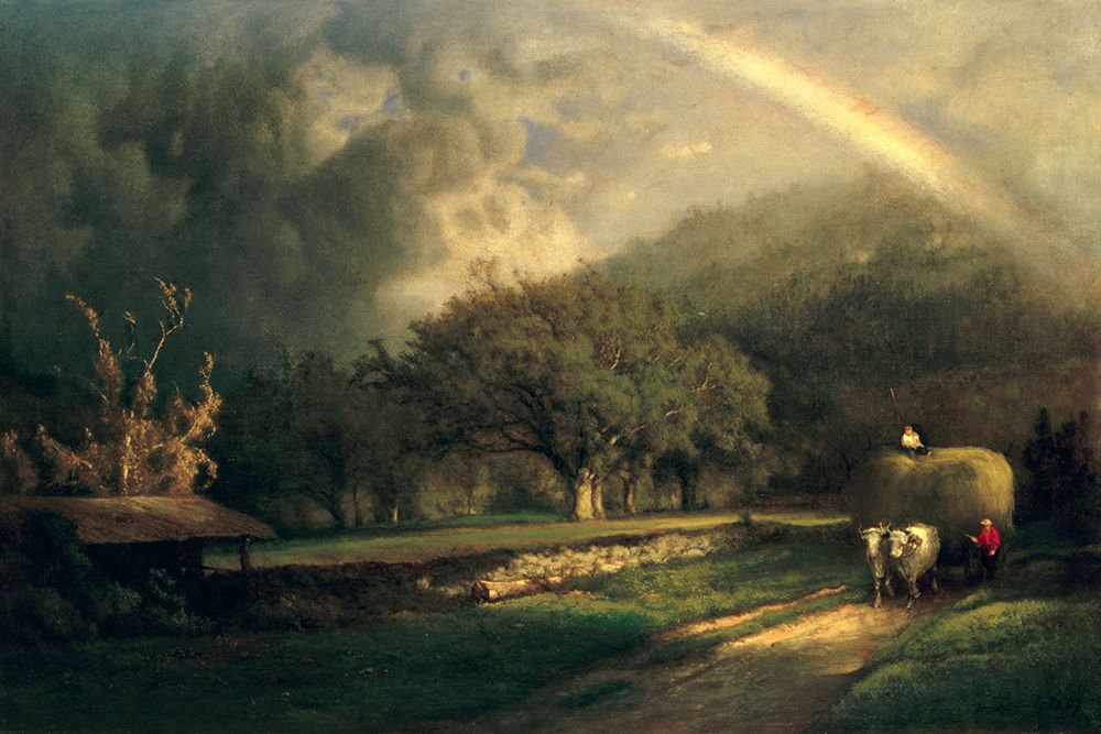 The Rainbow in the Berkshire Hills 1869 art print by George Inness for $57.95 CAD