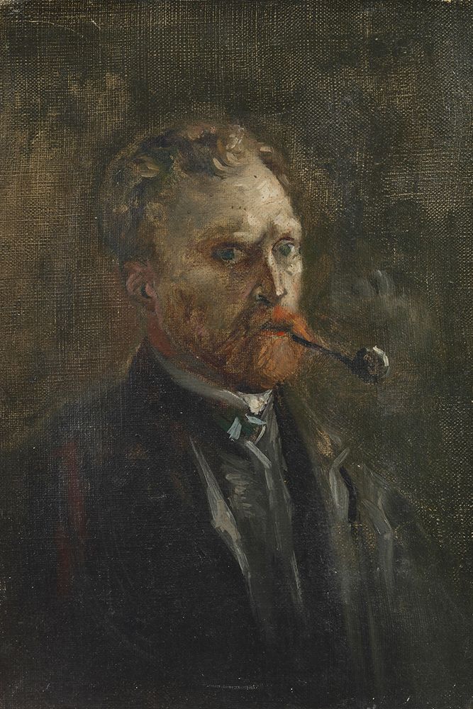 Van Gogh with Pipe Right art print by Vincent Van Gogh for $57.95 CAD