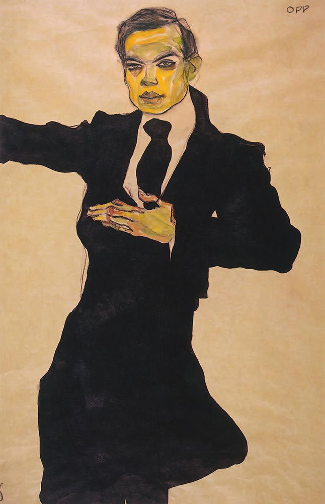 The Painter Max Oppenheimer 1910 art print by Egon Schiele for $57.95 CAD