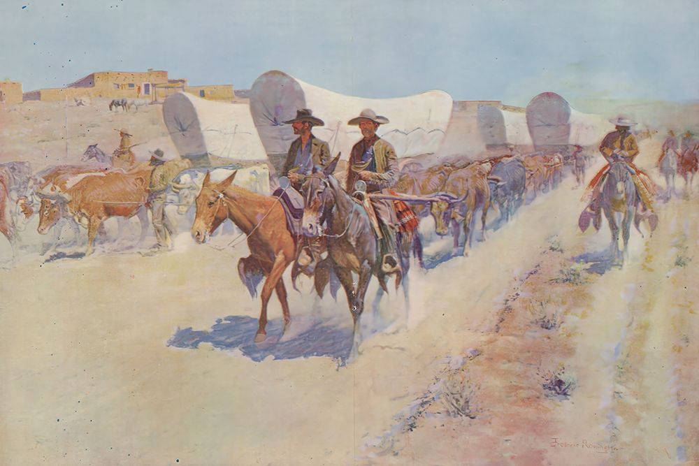 The Santa Fe Trade 1904 art print by Frederic Remington for $57.95 CAD