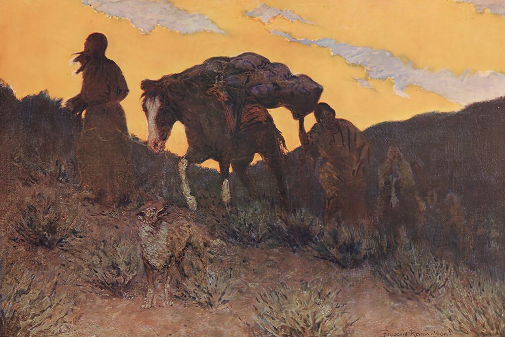 The Warriors Last Ride 1909 art print by Frederic Remington for $57.95 CAD