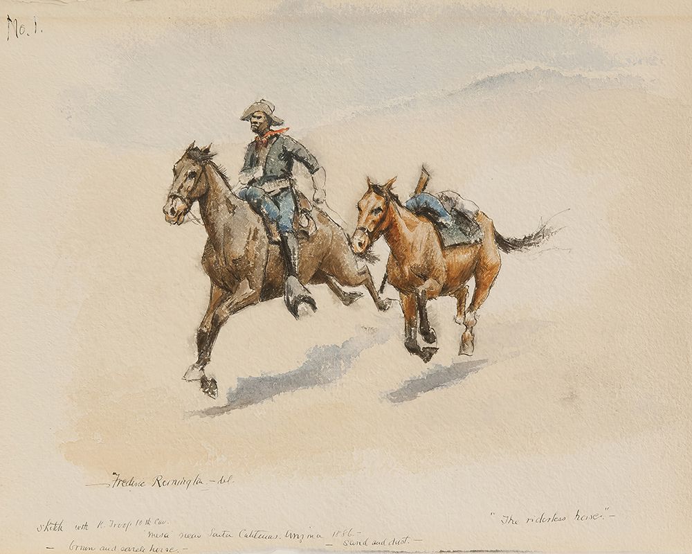 The Riderless Horse art print by Frederic Remington for $57.95 CAD