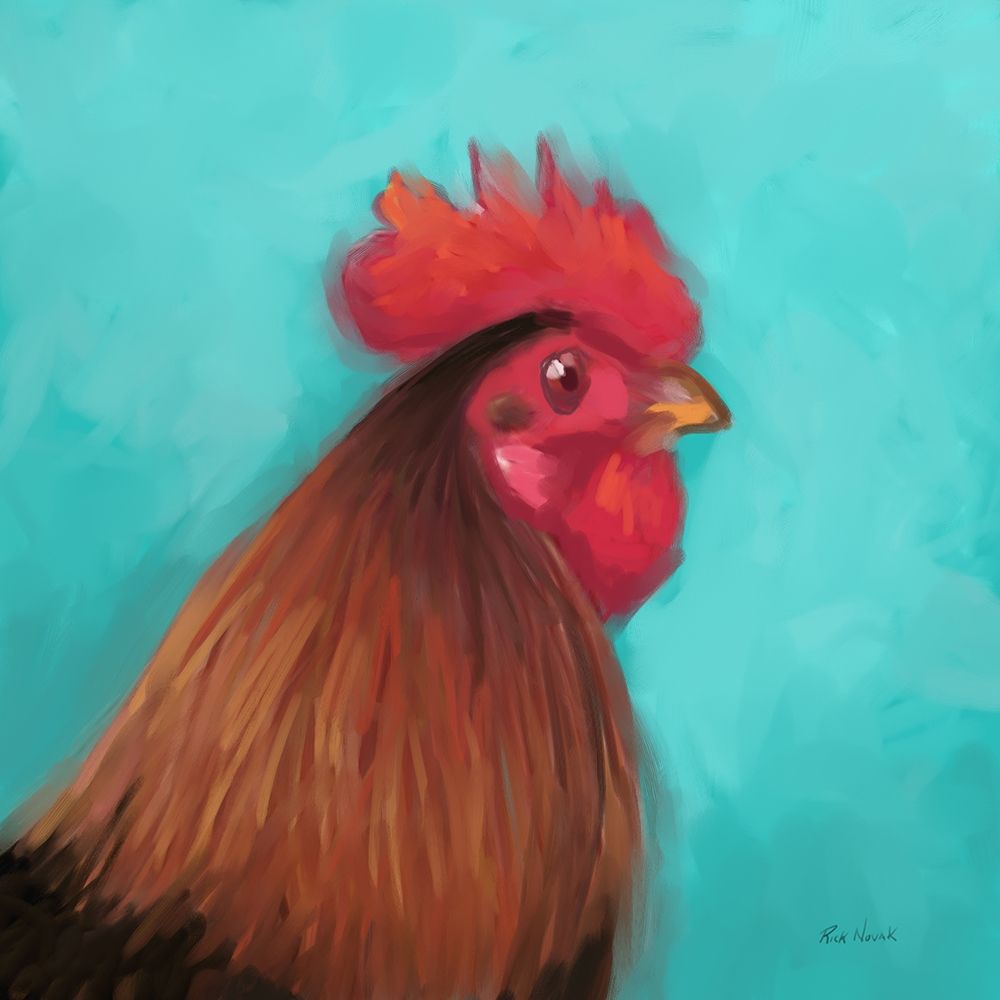 Rooster I art print by Rick Novak for $57.95 CAD