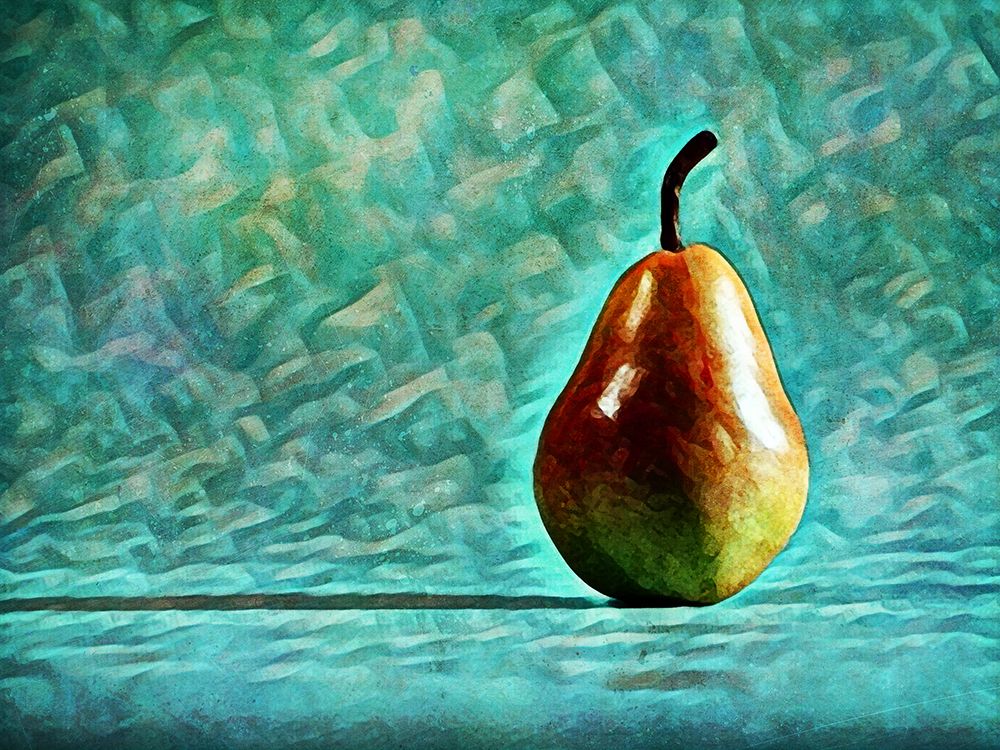 Turquoise Pear Perfection art print by Ashley Aldridge for $57.95 CAD