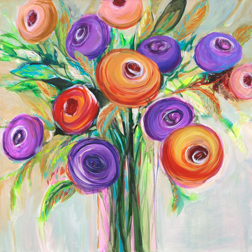 Flower Bliss II art print by Julie Joy for $57.95 CAD