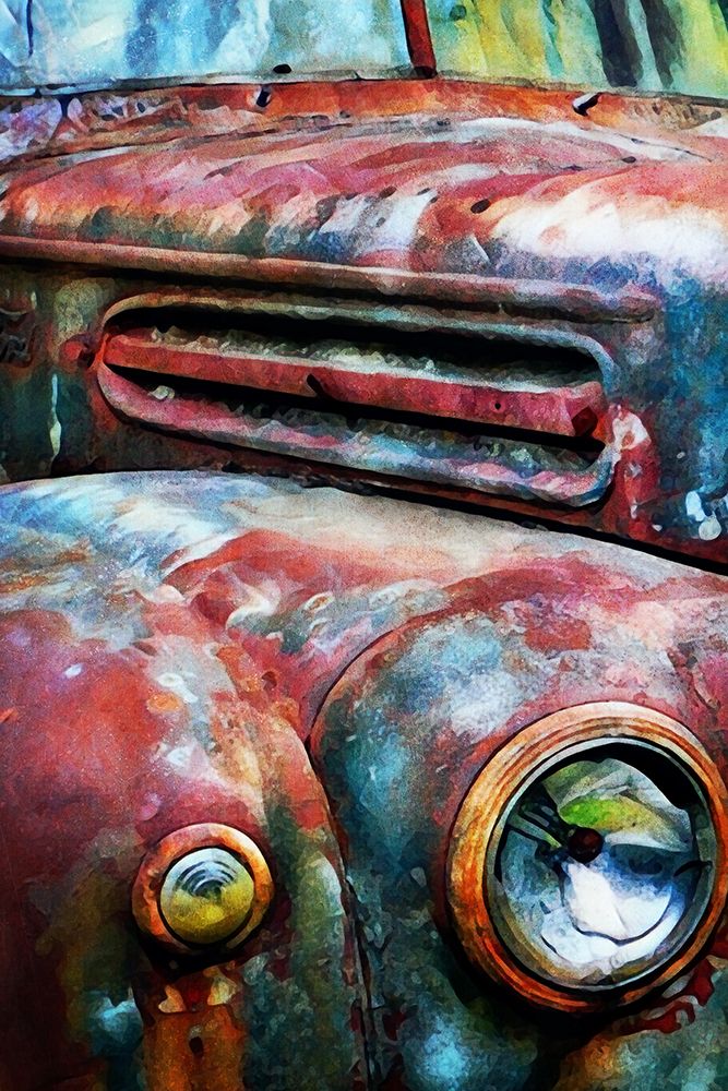 Vintage Car Rusted art print by Ashley Aldridge for $57.95 CAD