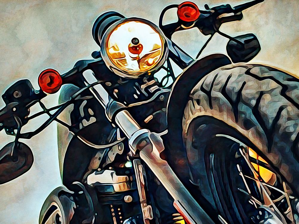 Point Blank Motorbike art print by Ashley Aldridge for $57.95 CAD