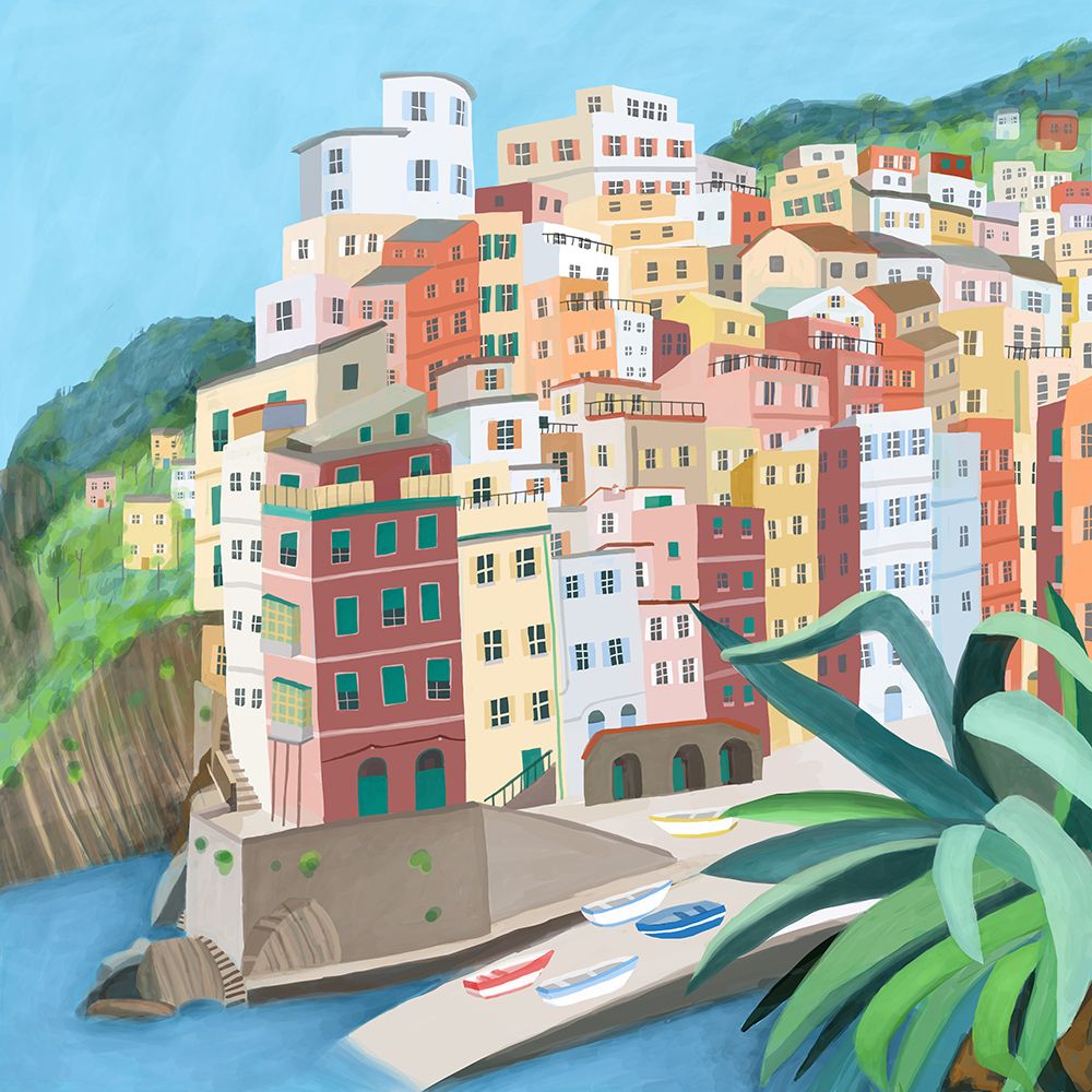 Riomagiore, Italy art print by Carla Daly for $57.95 CAD
