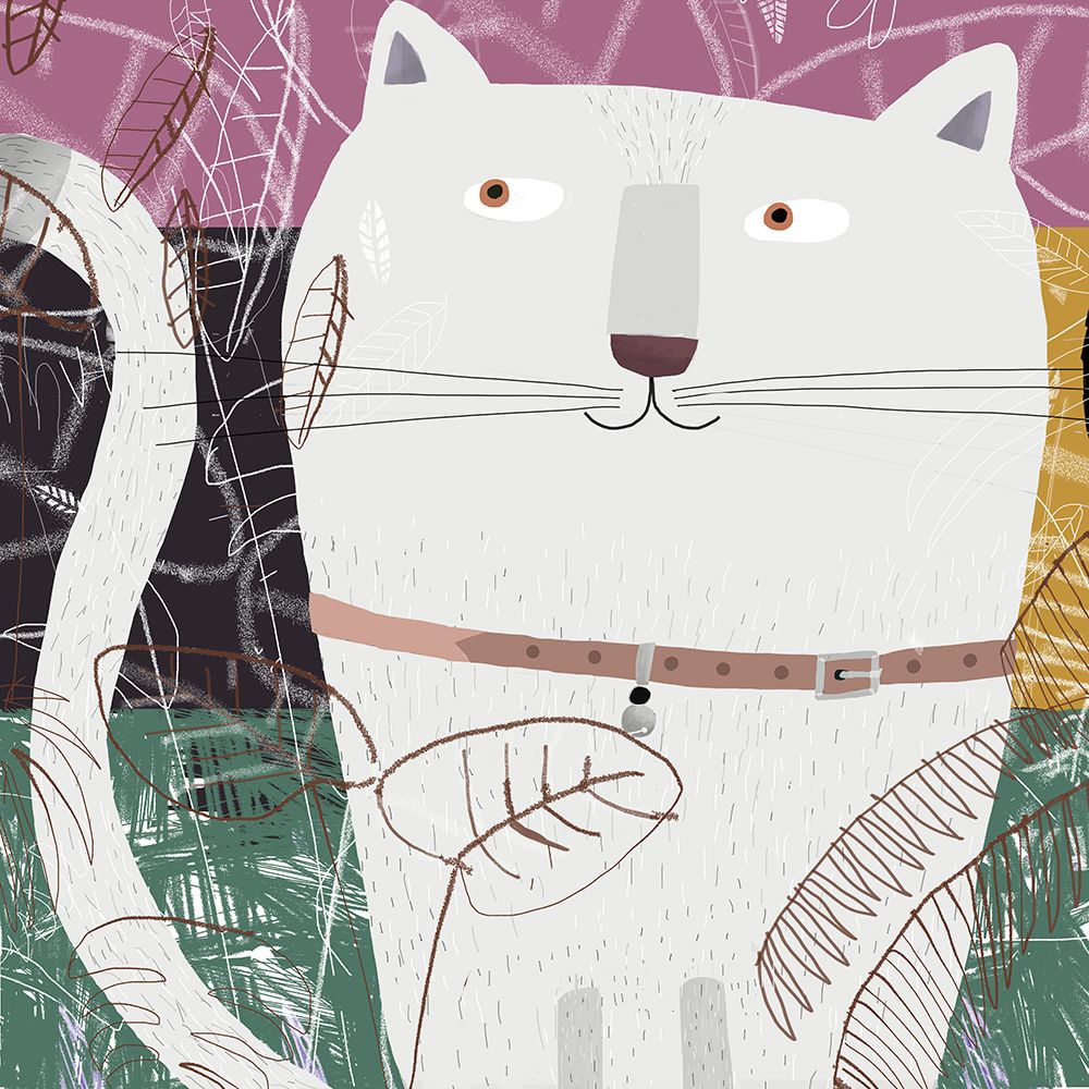 White Cat art print by Carla Daly for $57.95 CAD