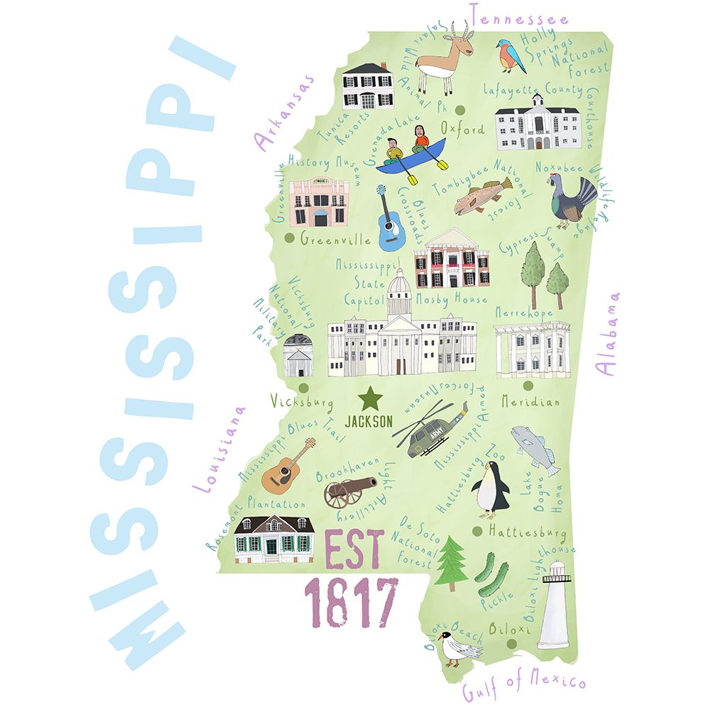 Mississippi art print by Carla Daly for $57.95 CAD