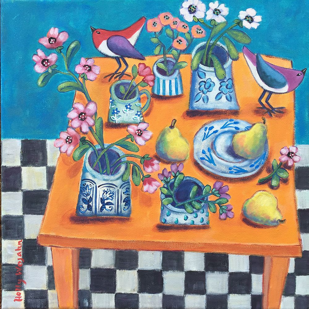This Table has the Blues art print by Holly Wojahn for $57.95 CAD