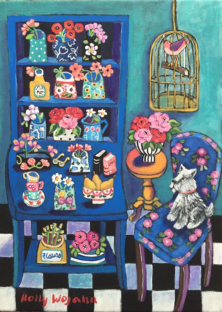 Sitting with the Flowers art print by Holly Wojahn for $57.95 CAD