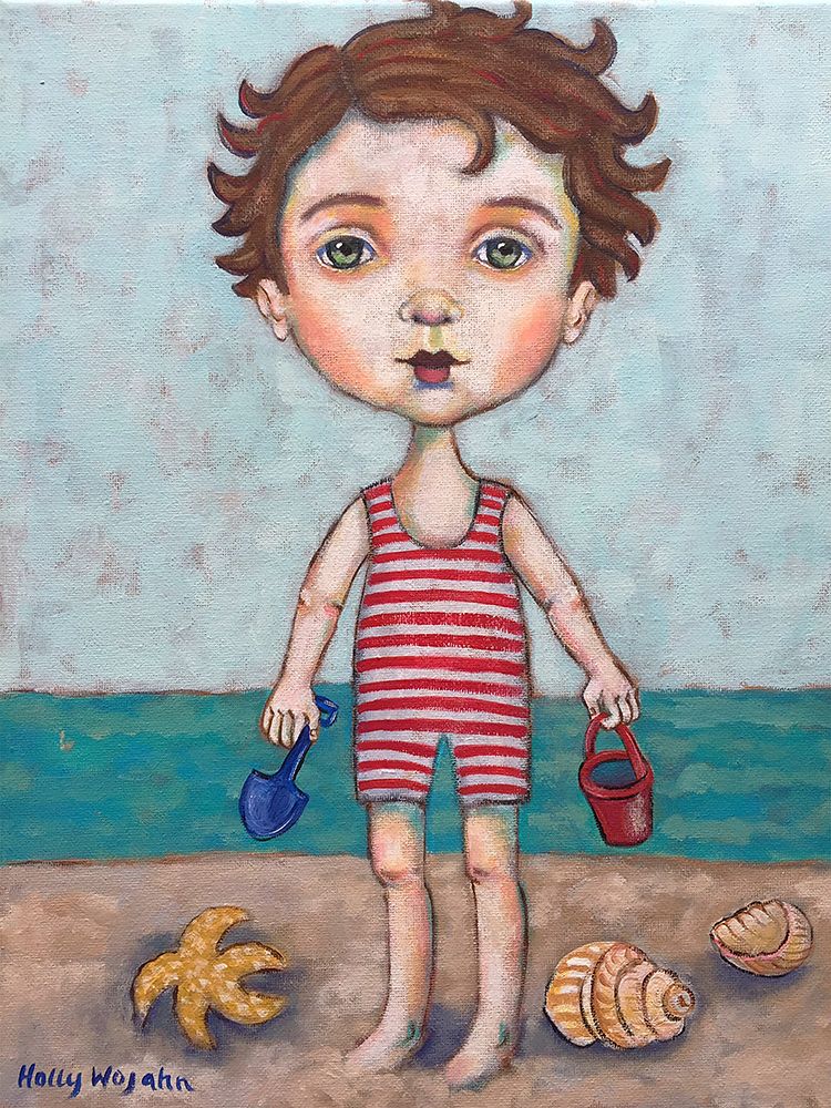Beach Boy art print by Holly Wojahn for $57.95 CAD