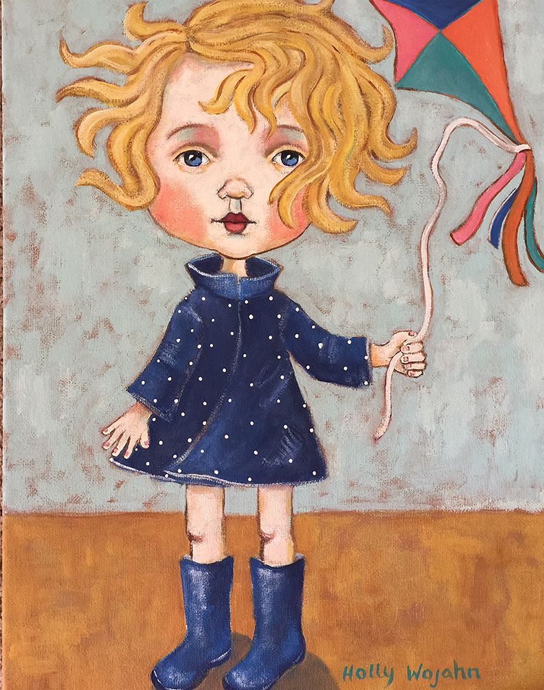 Windy with Wellies art print by Holly Wojahn for $57.95 CAD