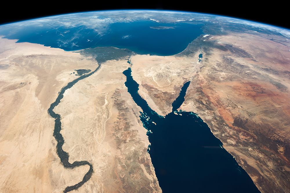 Egypt and the river Nile Viewed from Space art print by NASA for $57.95 CAD