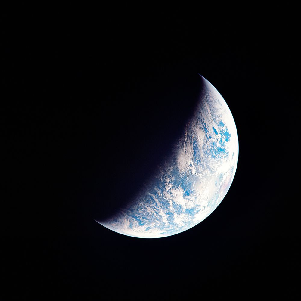 View of the Earth seen from the Apollo 12 Spacecraft art print by NASA for $57.95 CAD