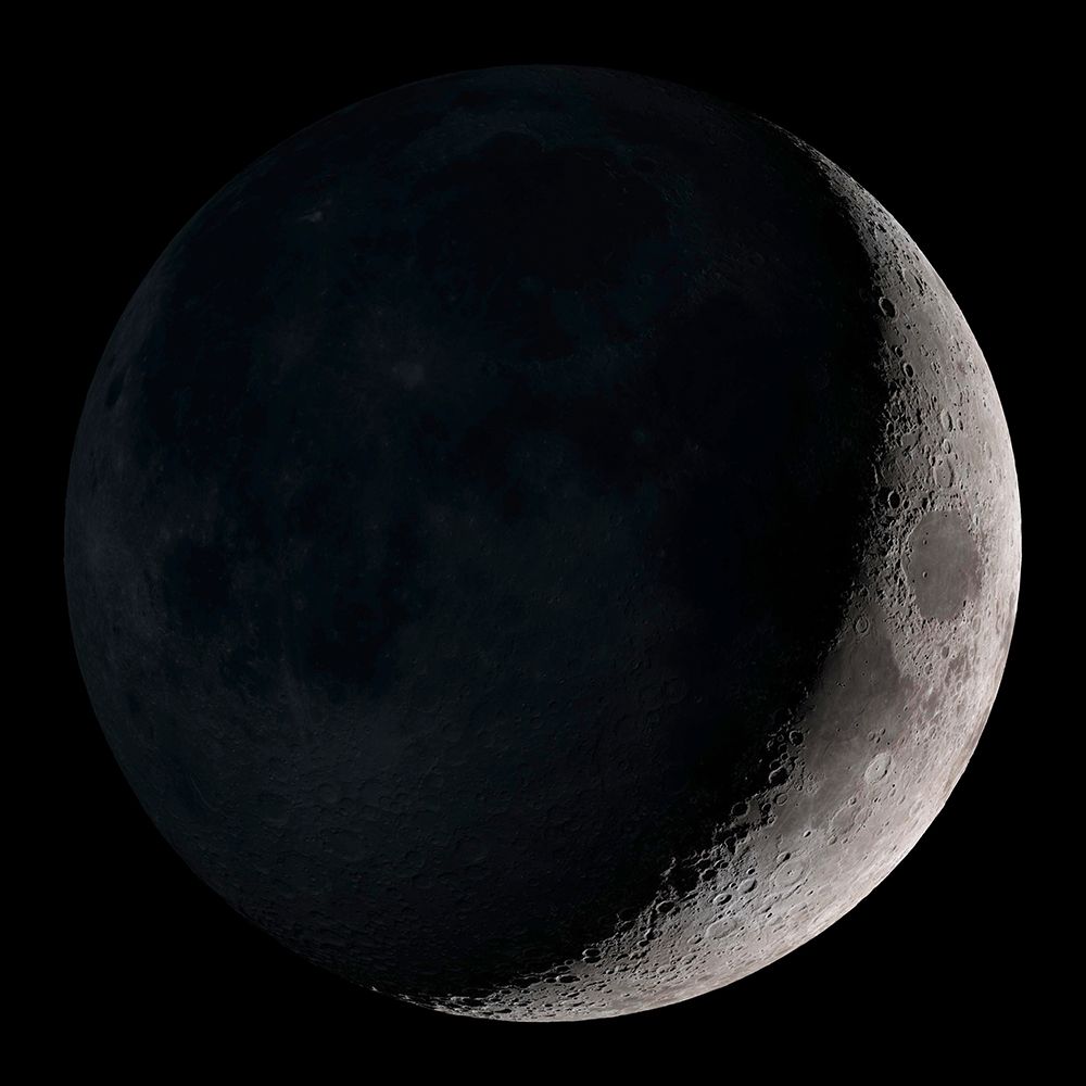 Waxing Crescent Moon art print by NASA for $57.95 CAD