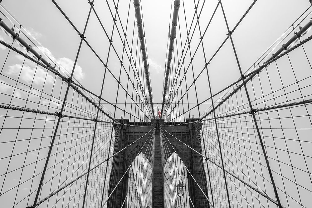 Brooklyn Bridge Wires art print by Richard Silver for $57.95 CAD