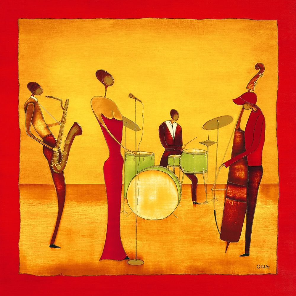 Jazz Band art print by Ona  for $57.95 CAD
